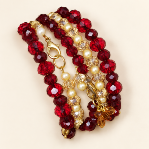 ainah rooh raqs ruby pearl charm stack