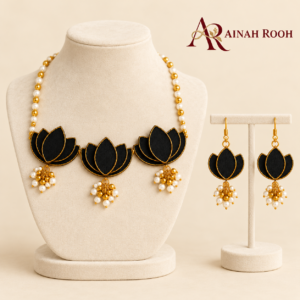 ivory velvet jewelry display set